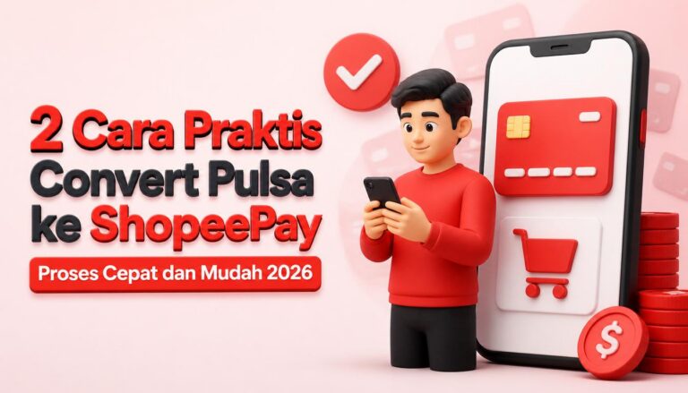 2 Cara Praktis Convert Pulsa ke ShopeePay, Proses Cepat dan Mudah
