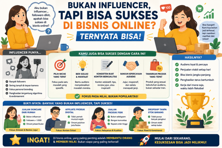 Bukan Influencer, Tapi Bisa Sukses di Bisnis Online Ternyata Bisa