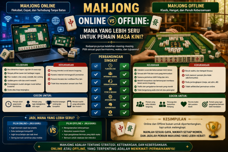 Mahjong Online vs Offline