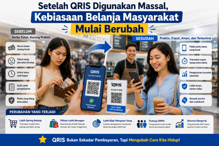 Setelah QRIS Digunakan Massal, Kebiasaan Belanja Masyarakat Mulai Berubah