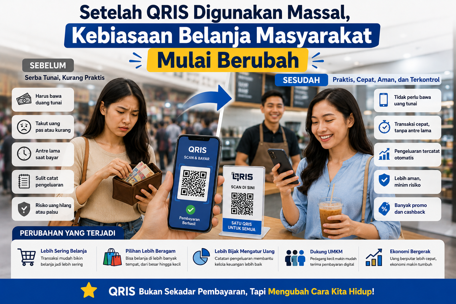 Setelah QRIS Digunakan Massal, Kebiasaan Belanja Masyarakat Mulai Berubah