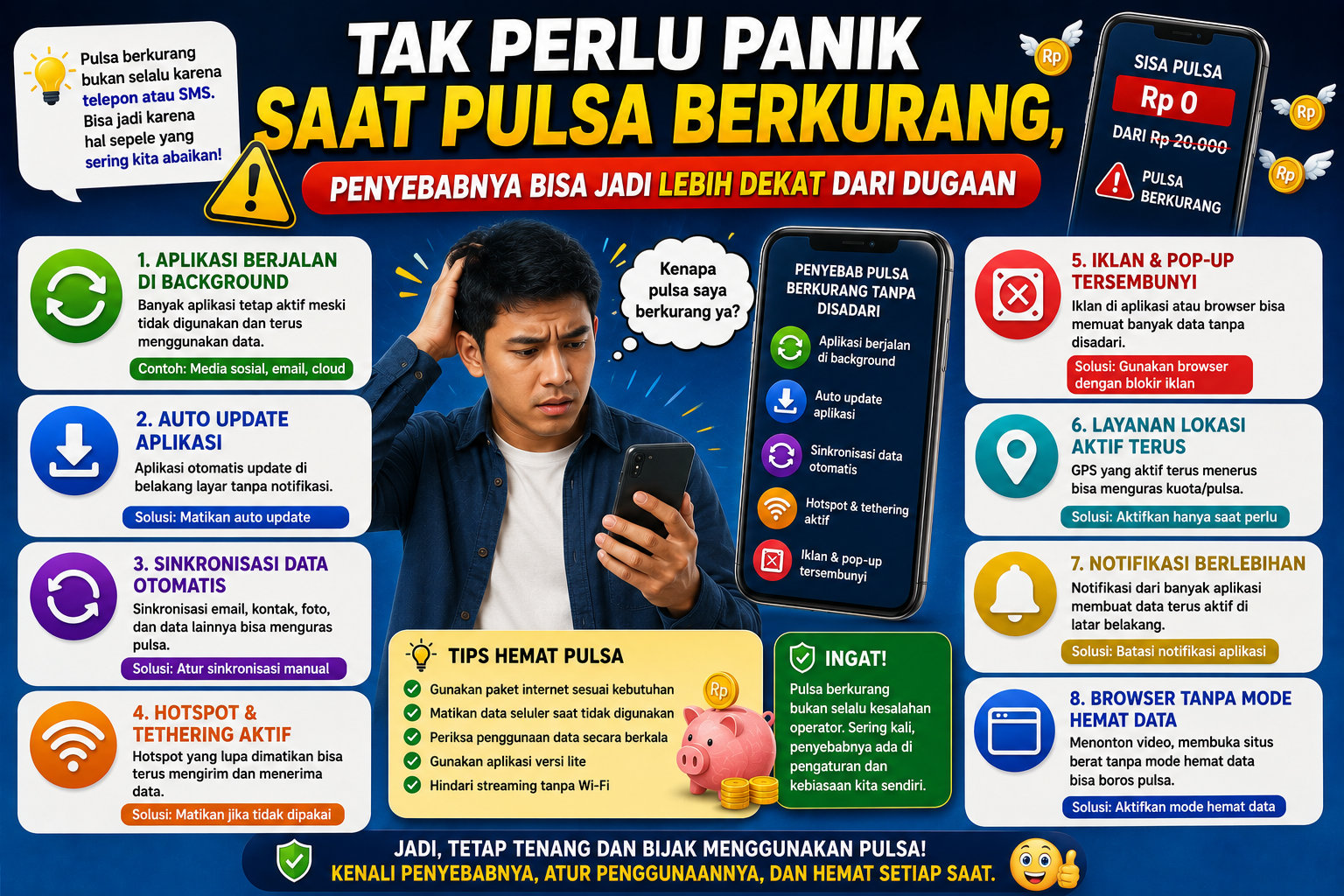 Tak Perlu Panik Saat Pulsa Berkurang, Penyebabnya Bisa Jadi Lebih Dekat dari Dugaan