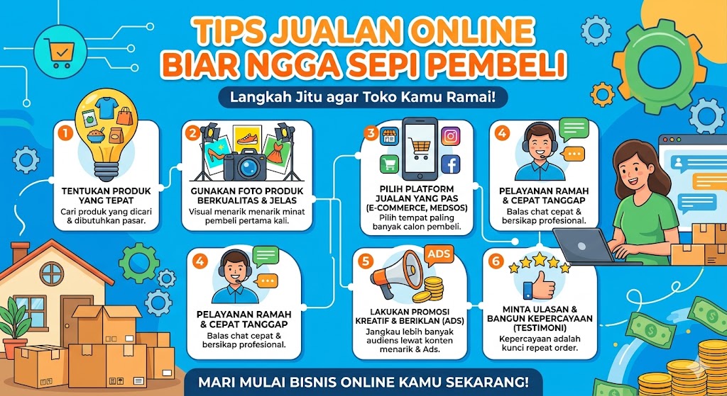 Tips Jualan Online Biar Nggak Sepi Pembeli